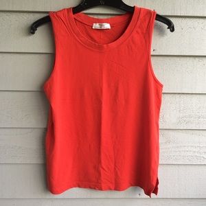 Zara Red Organic Cotton Tank Top